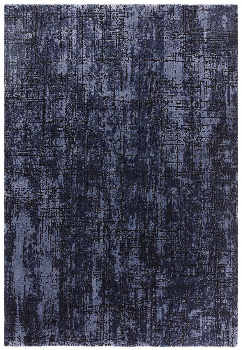 Kuza Abstract Navy rug