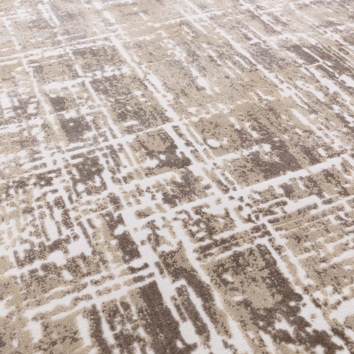 Kuza Abstract Beige rug