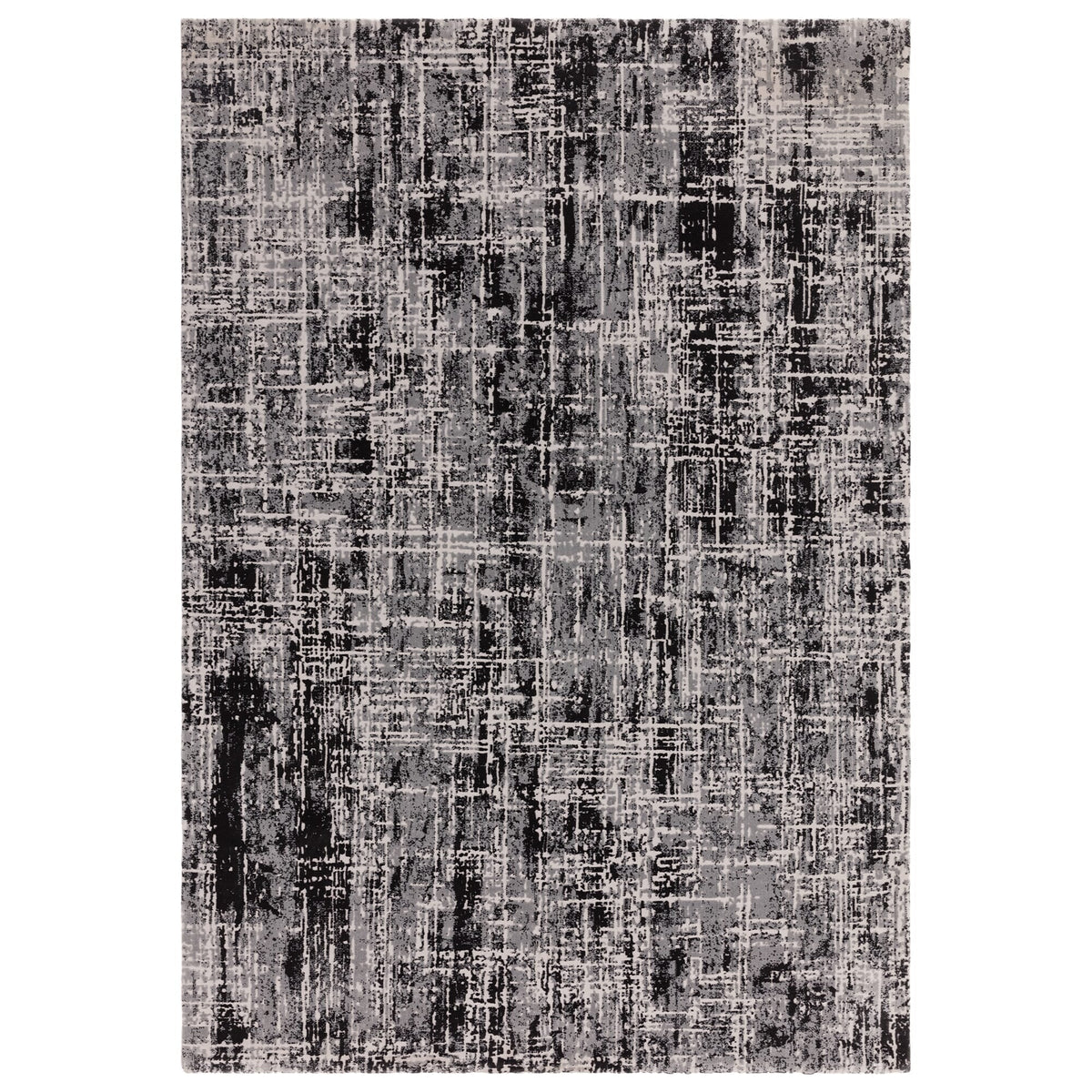 Kuza Abstract Black rug