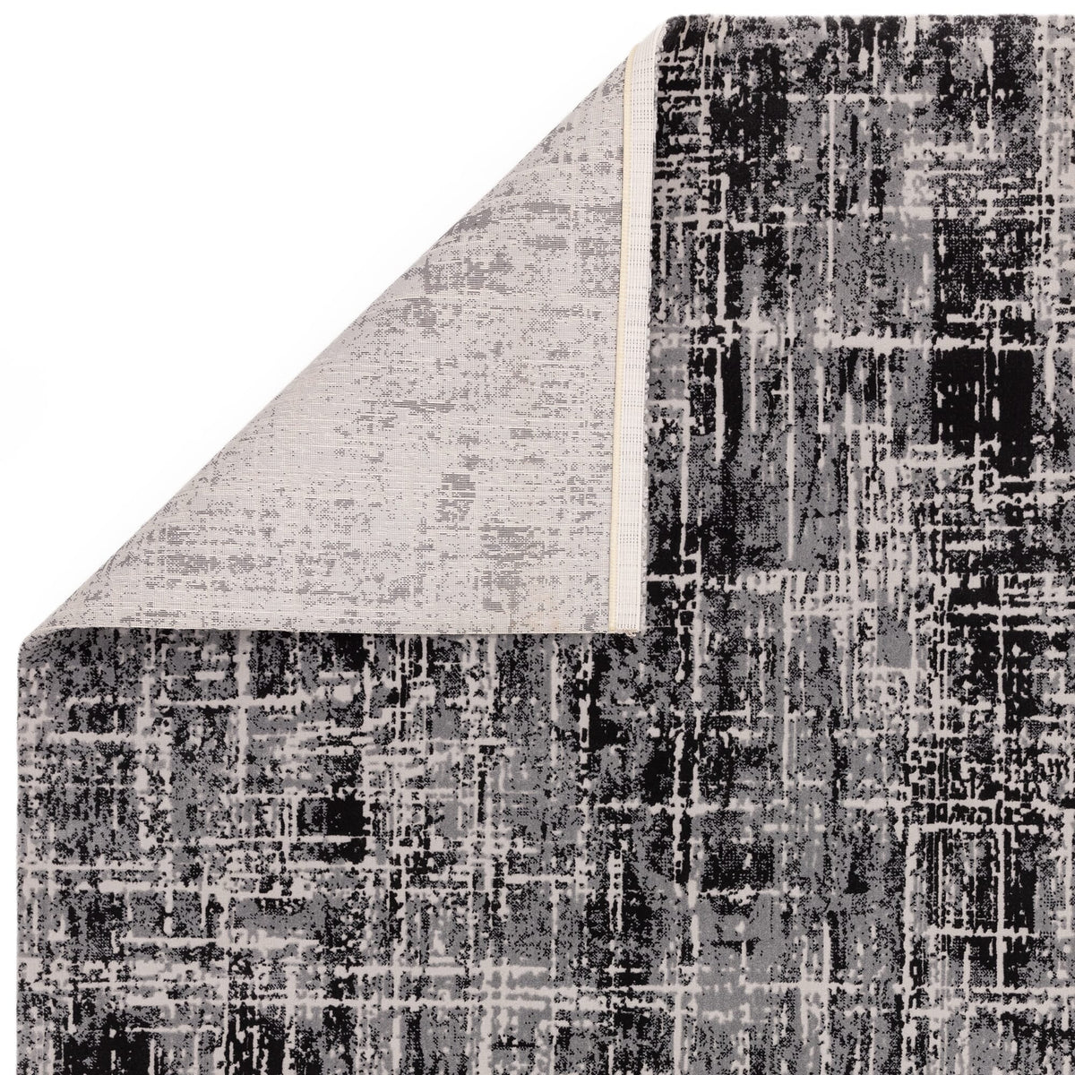 Kuza Abstract Black rug