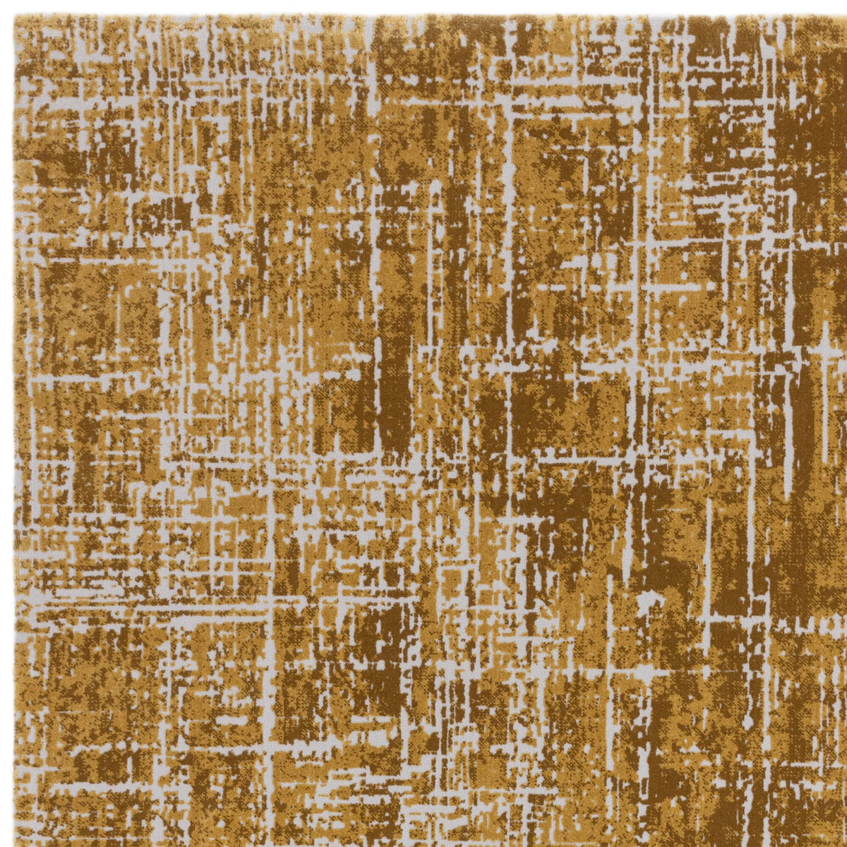 Kuza Abstract Gold rug