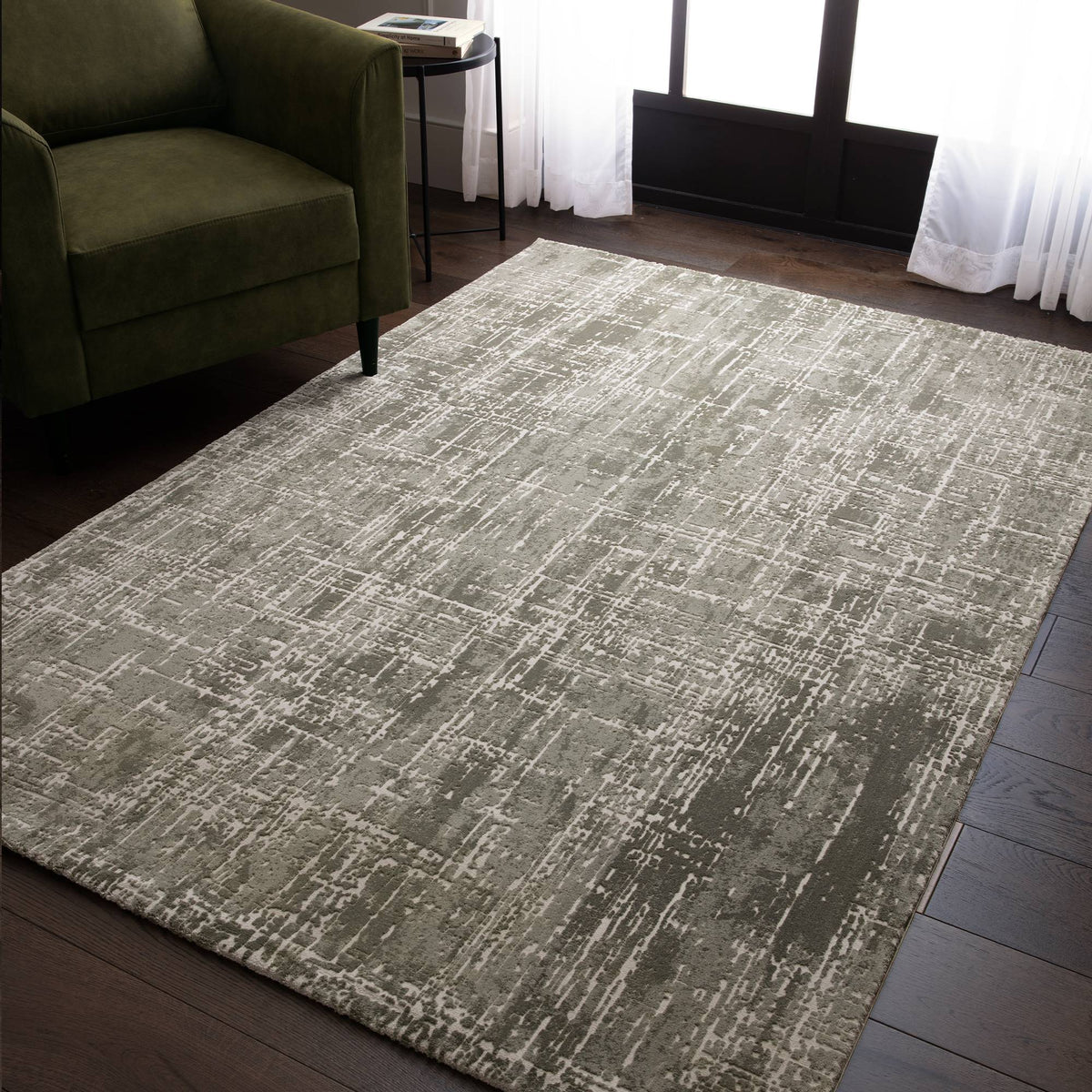 Kuza Abstract Green rug
