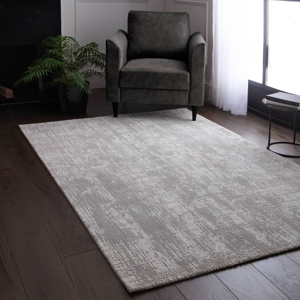 Kuza Abstract Grey rug