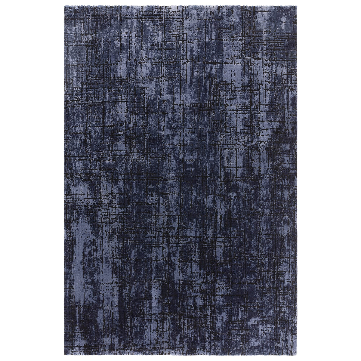 Kuza Abstract Navy rug