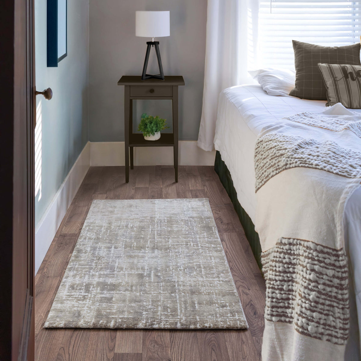 Kuza Abstract Beige rug