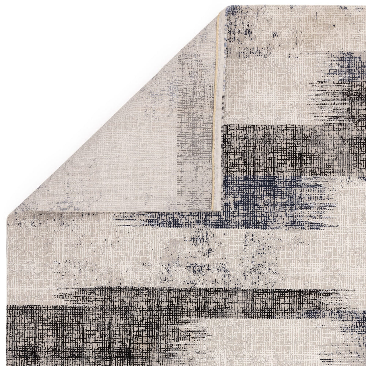 Kuza Lines Navy rug