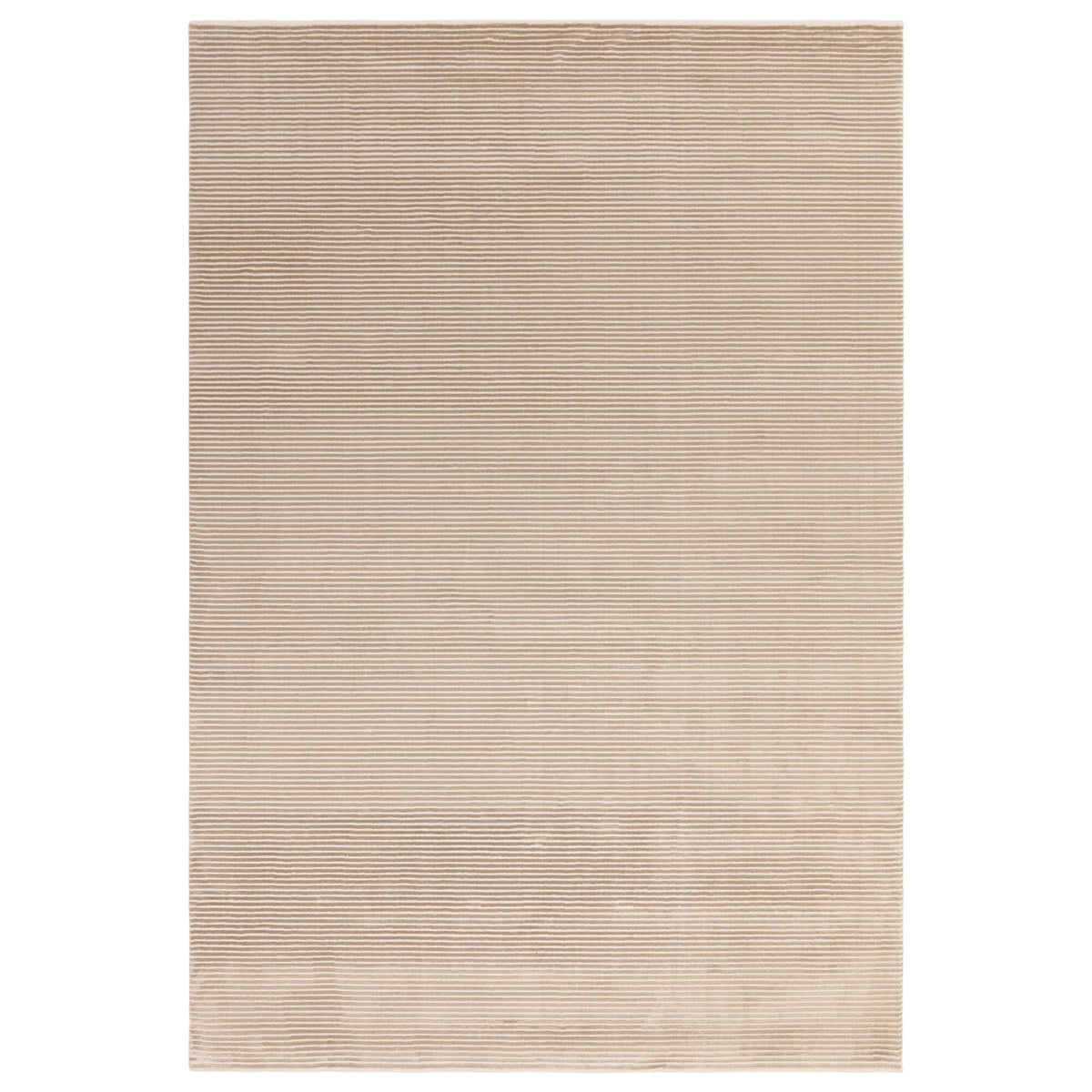 Kuza Plain Stripe Beige rug