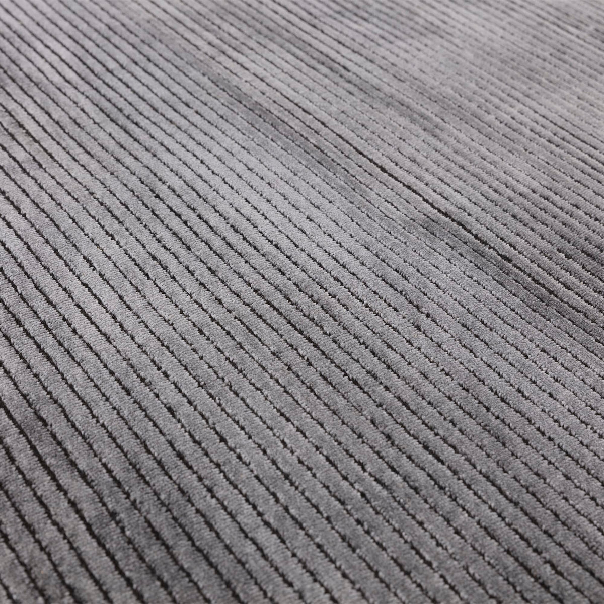Kuza Plain Stripe Charcoal rug