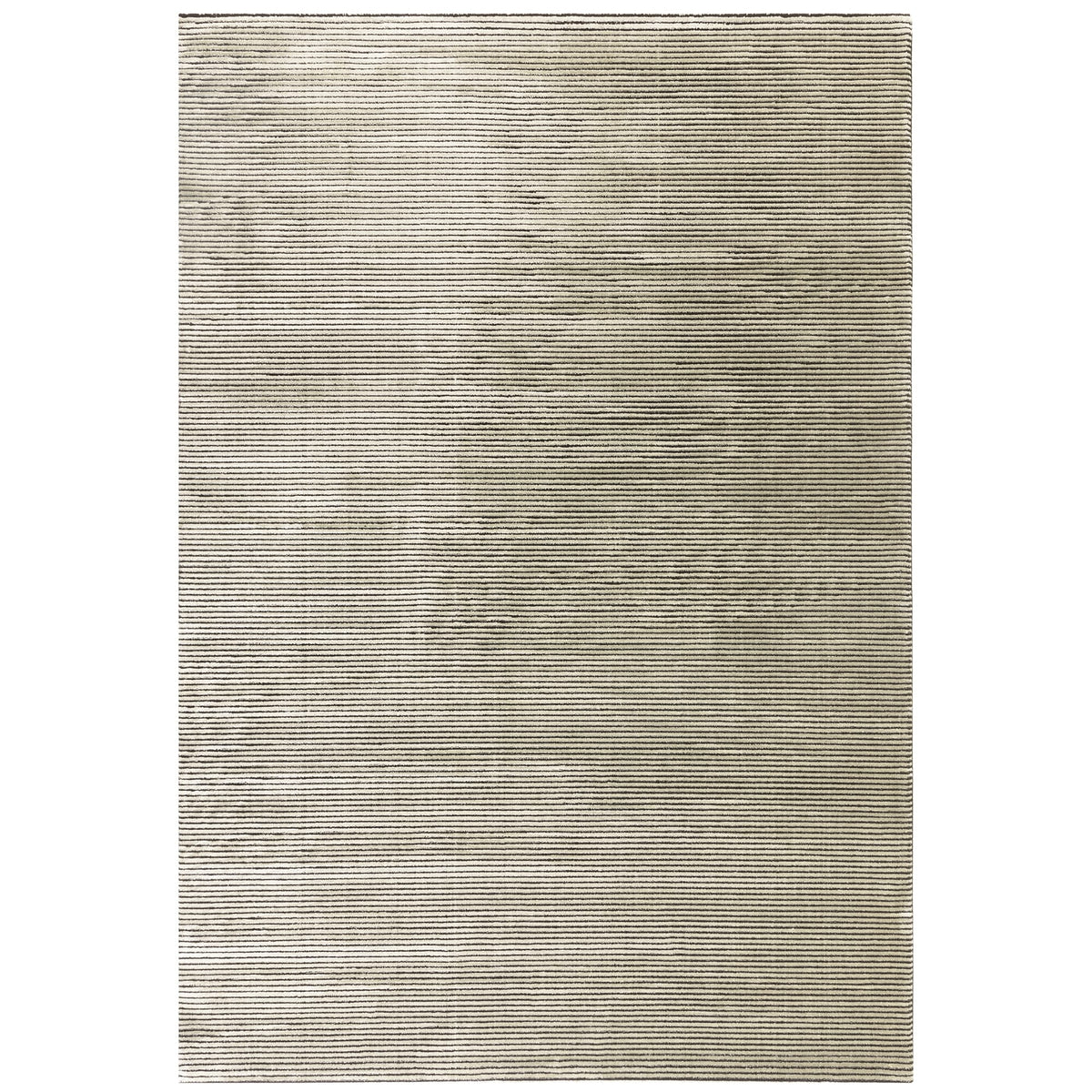 Kuza Plain Stripe Khaki rug