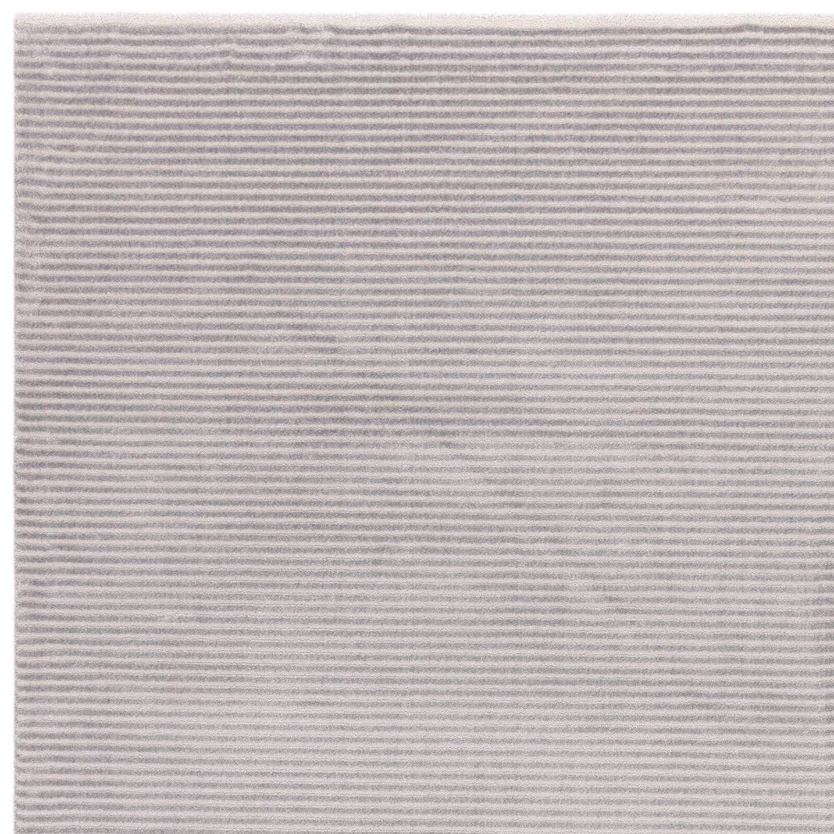 Kuza Plain Stripe Silver rug