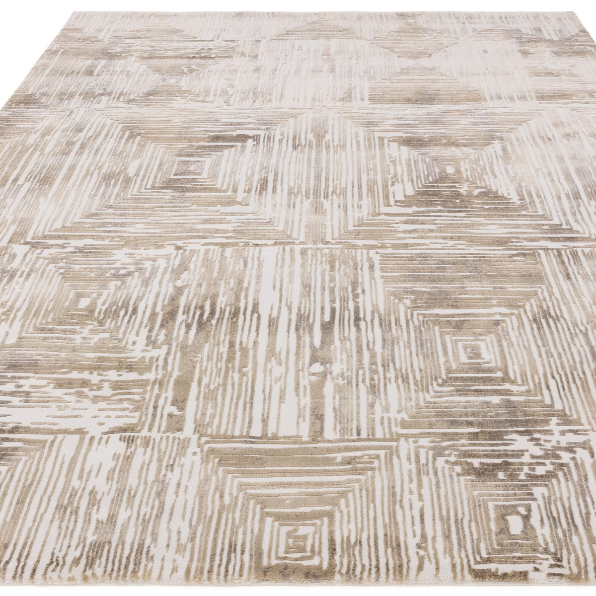 Kuza Portrait Beige rug