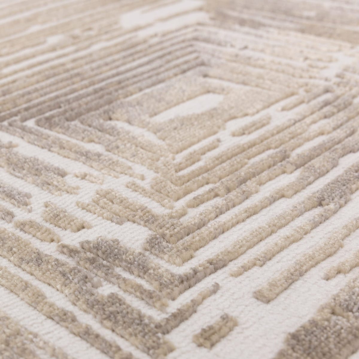 Kuza Portrait Beige rug