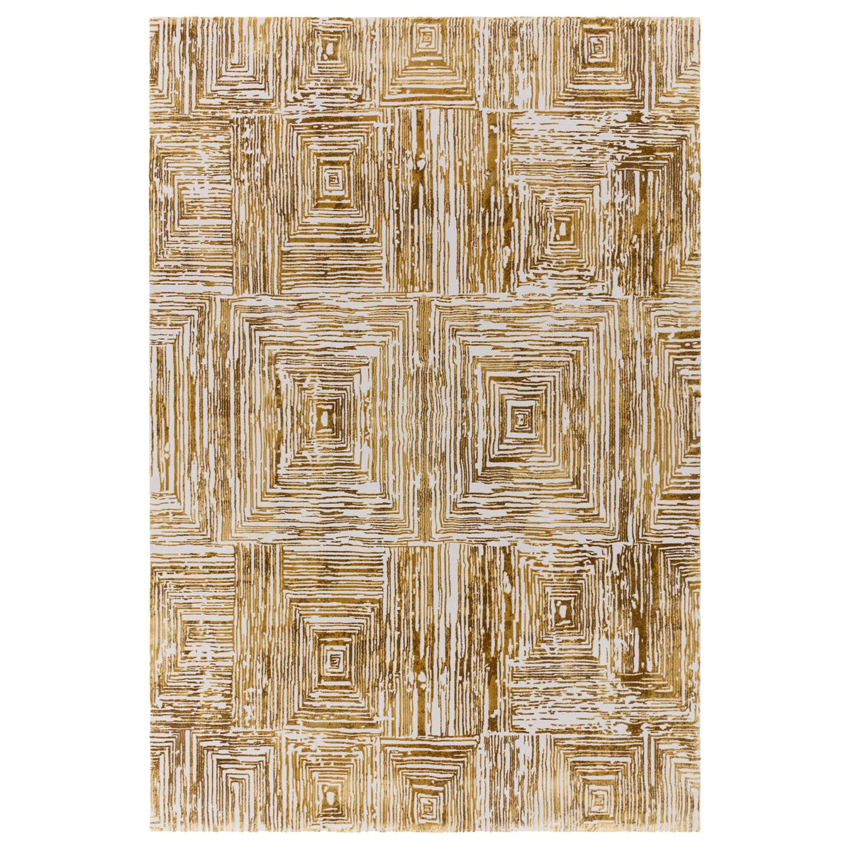 Kuza Portrait Gold rug