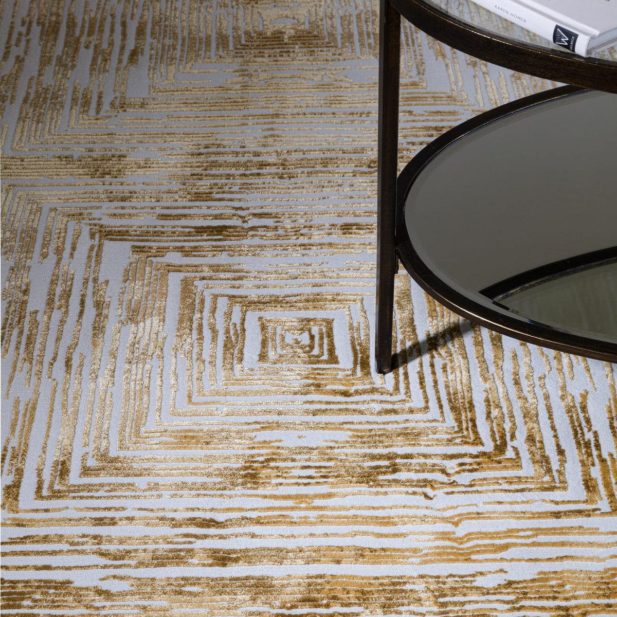 Kuza Portrait Gold rug