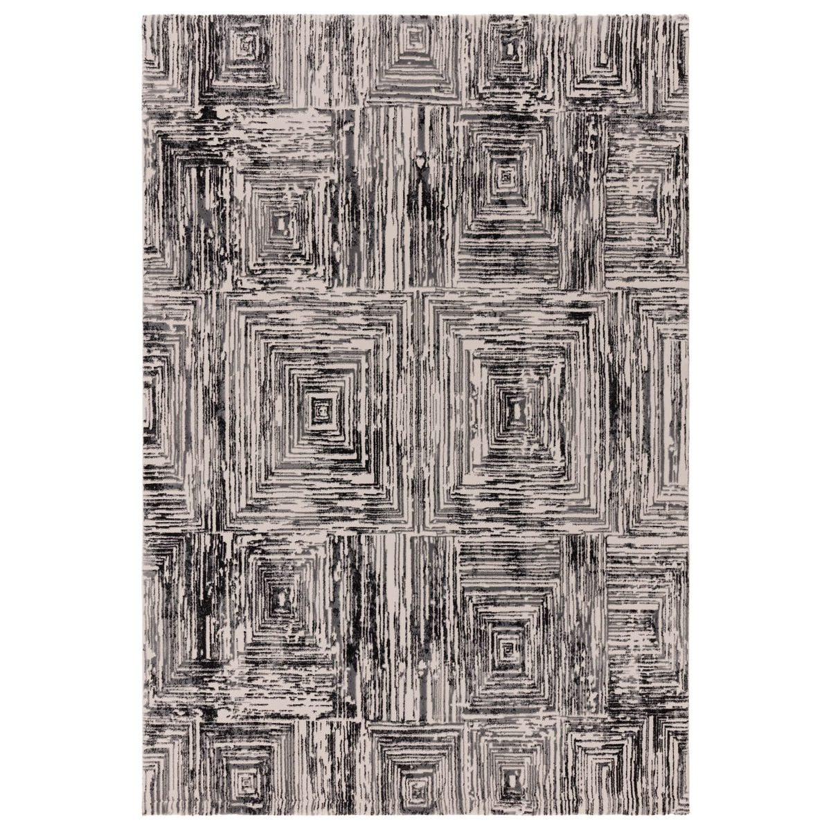Kuza Portrait Grey rug
