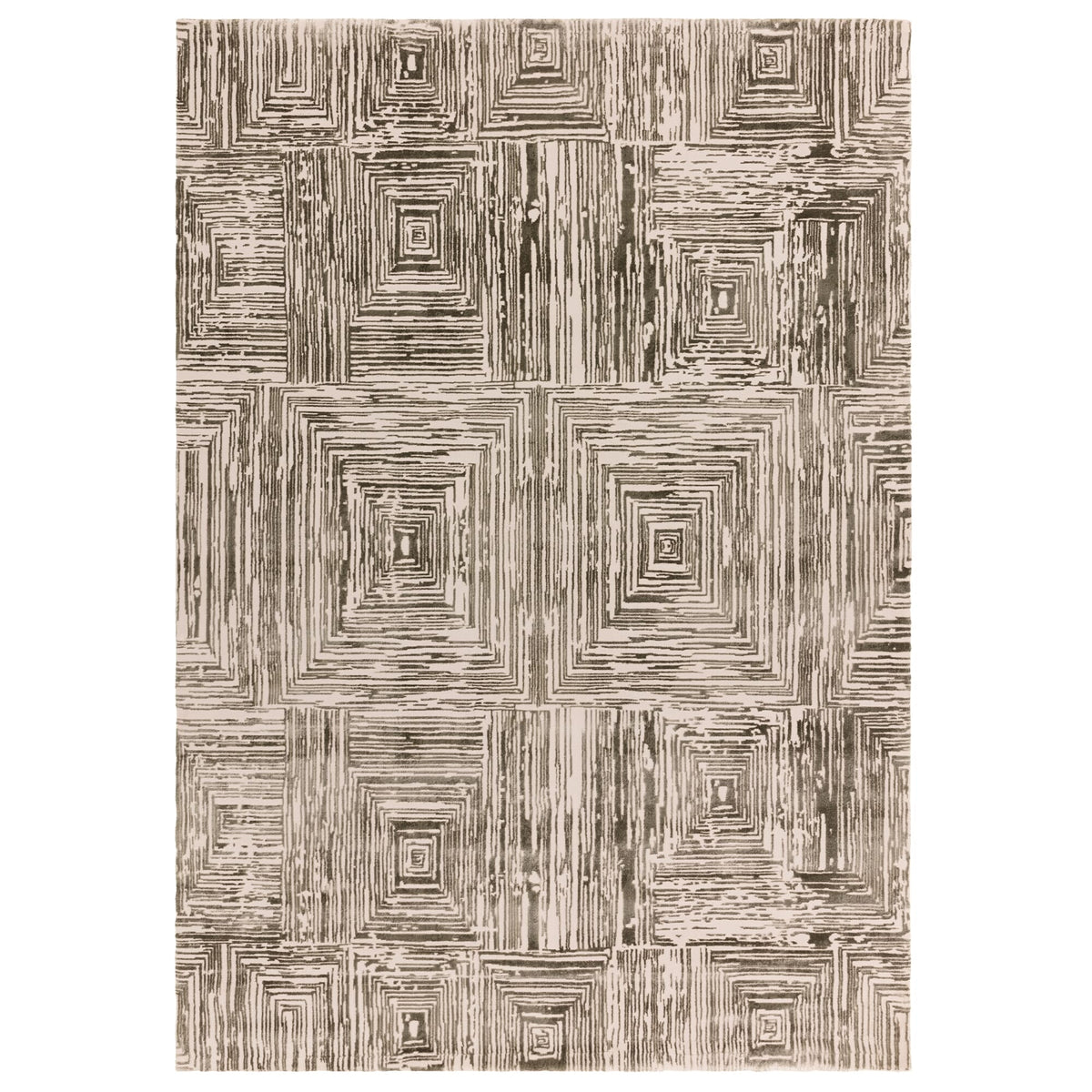 Kuza Portrait Khaki rug