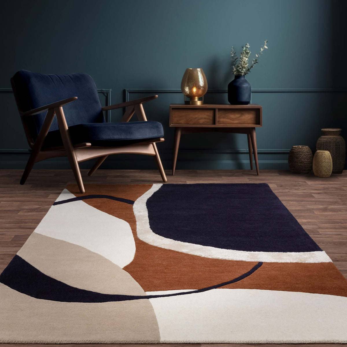 Matrix Signature Rust MAX105 rug