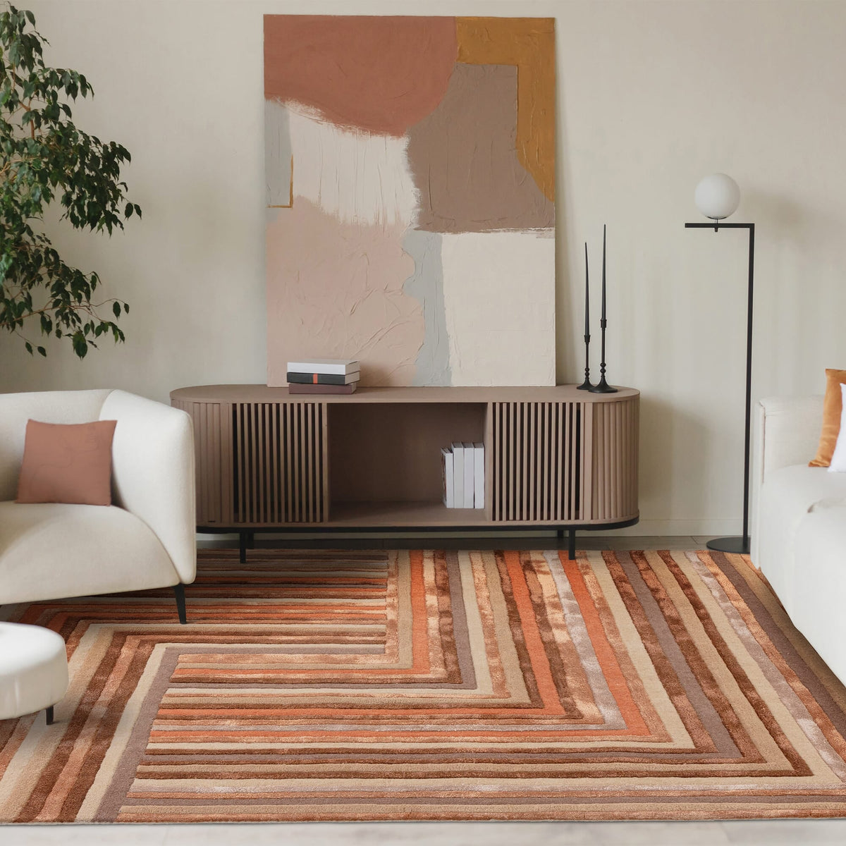 Matrix Network Terracotta MAX80 rug