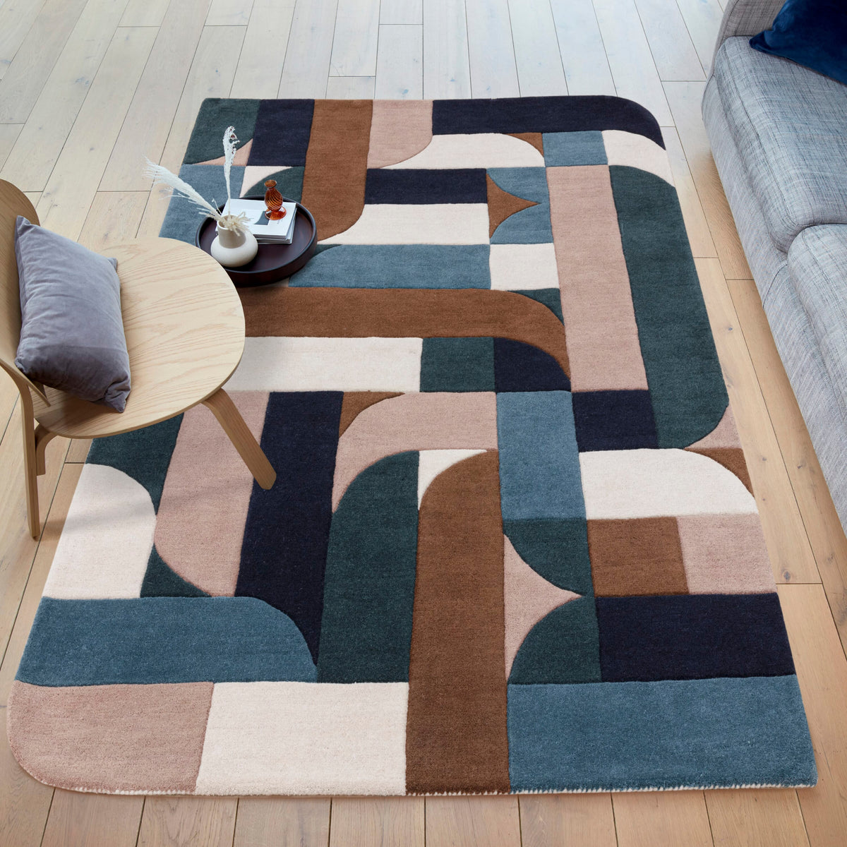 Matrix Klotski Teal MAX89 rug