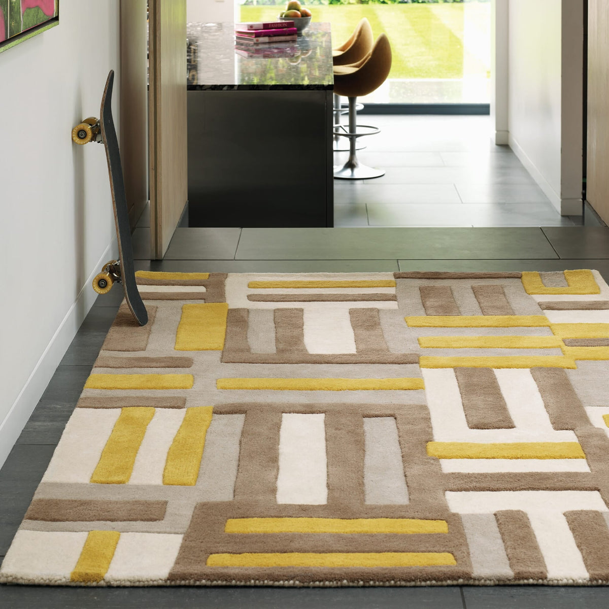 Matrix Code Yellow MAX17 rug