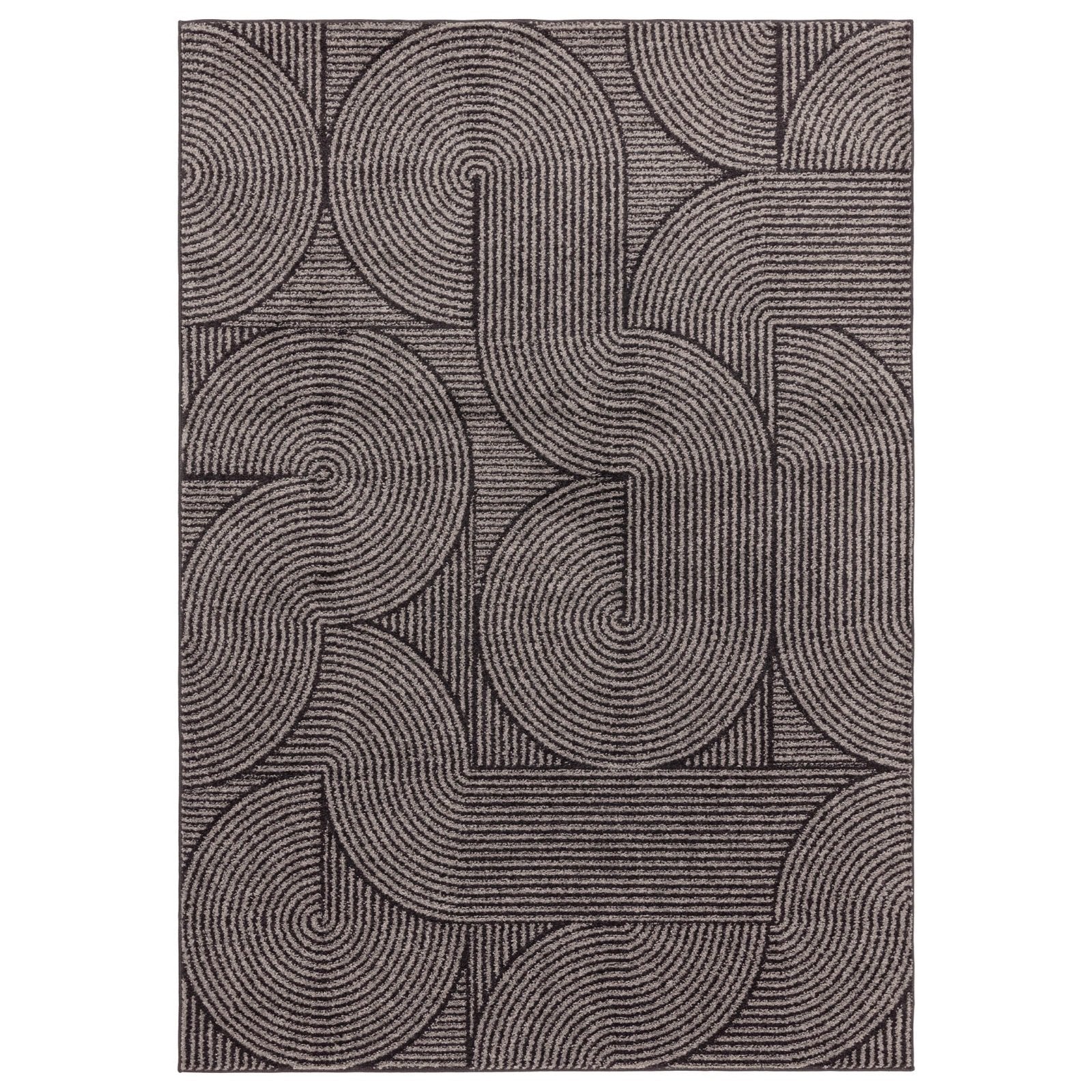 Muse MU01 Charcoal Swirl rug