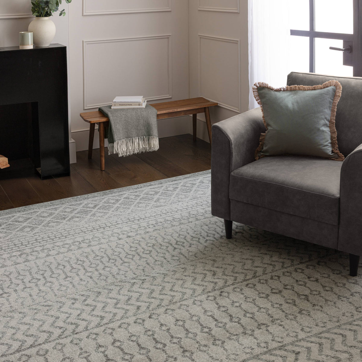 Nova NV35 Aztec Grey rug