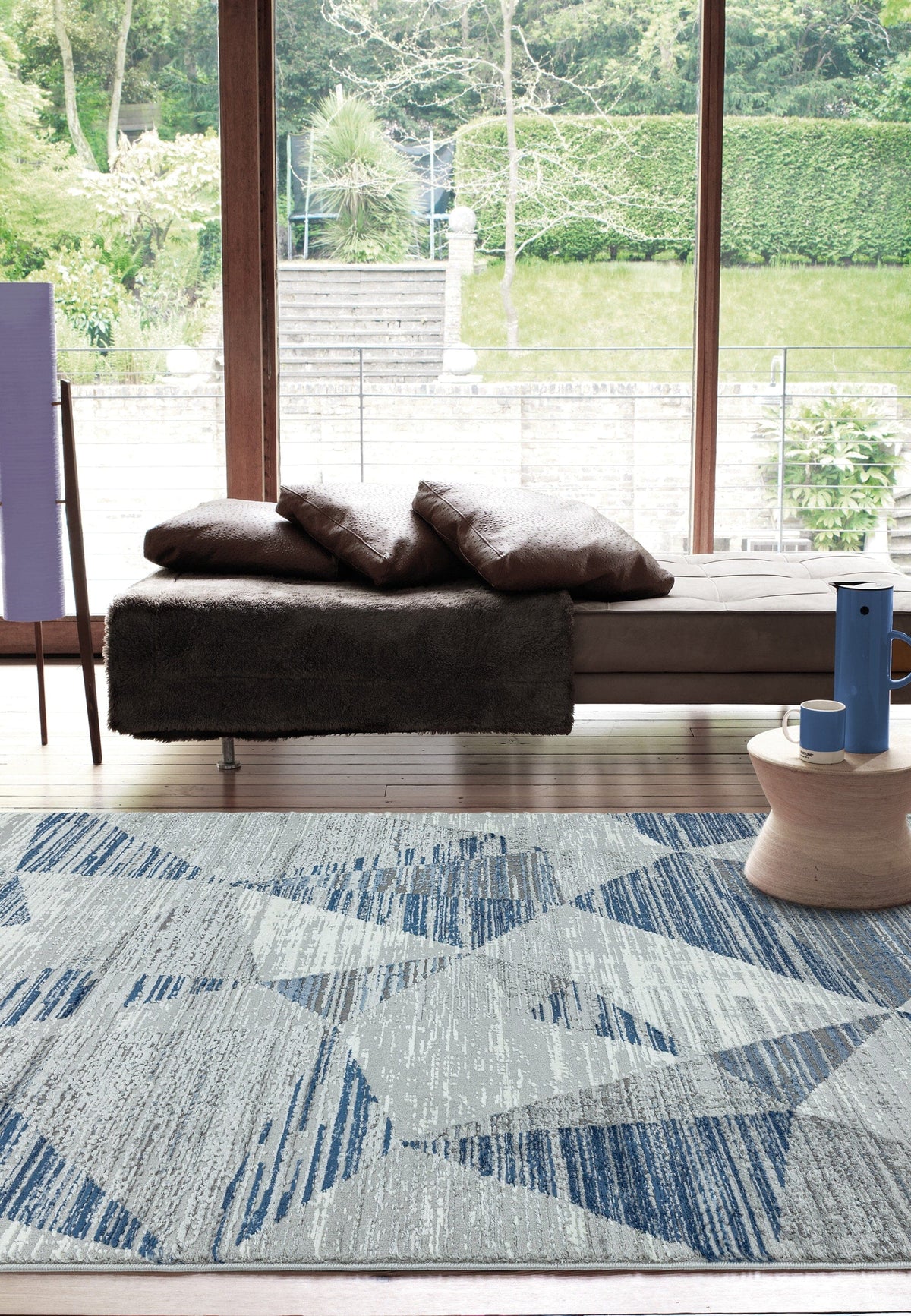 Orion OR14 Blocks Blue rug