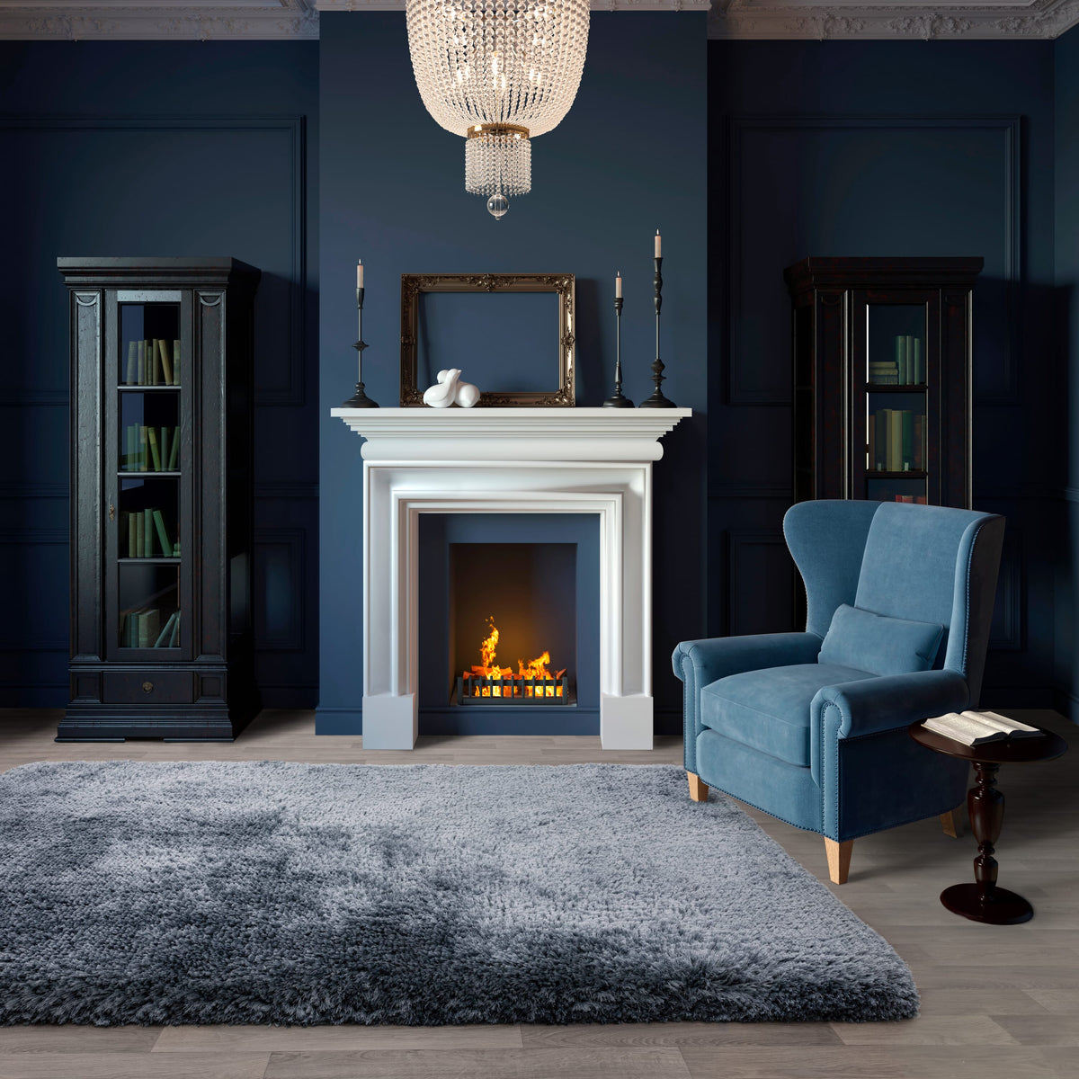 Plush Airforce Blue rug