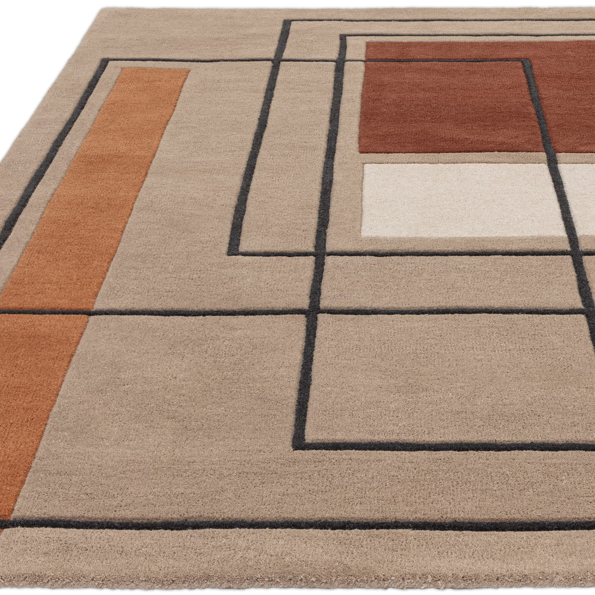 Reef RF20 Outline Terracotta rug