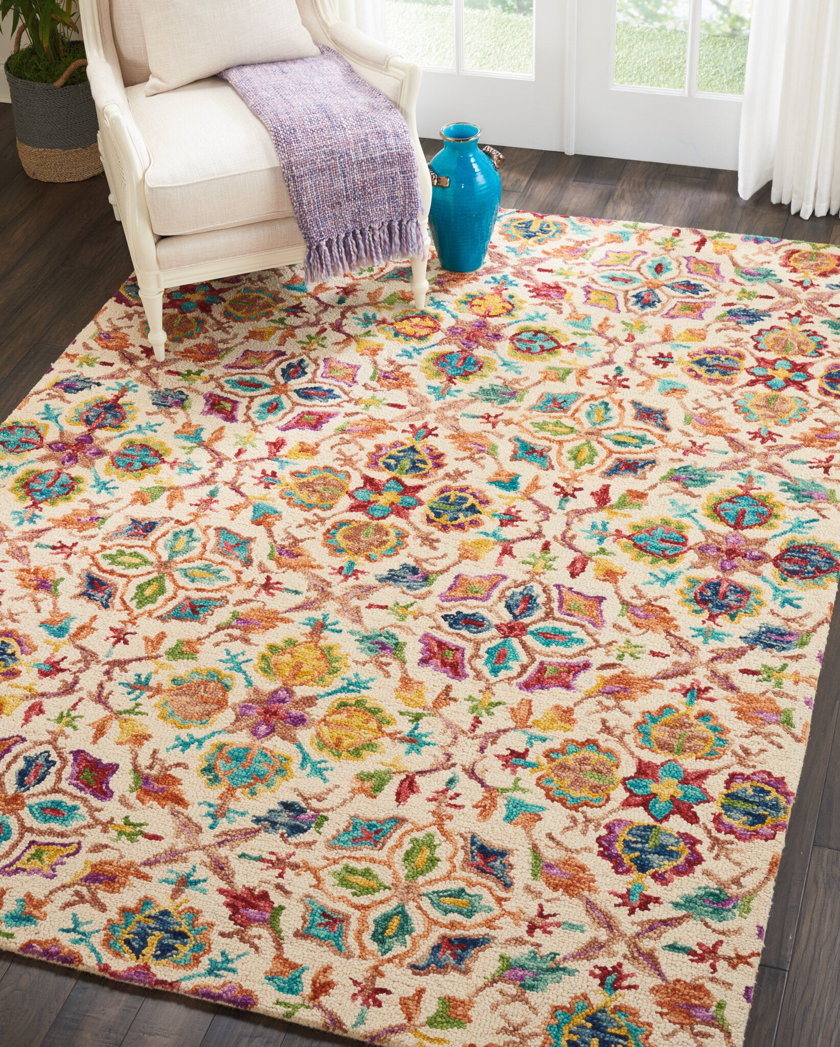 Vibrant VIB08 Ivory rug