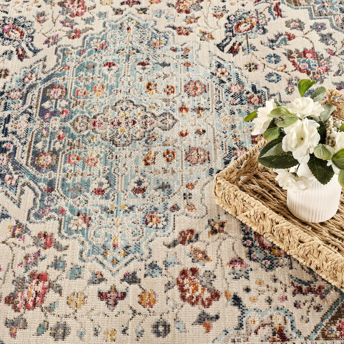 Vintage Kashan VKA 10 Teal rug