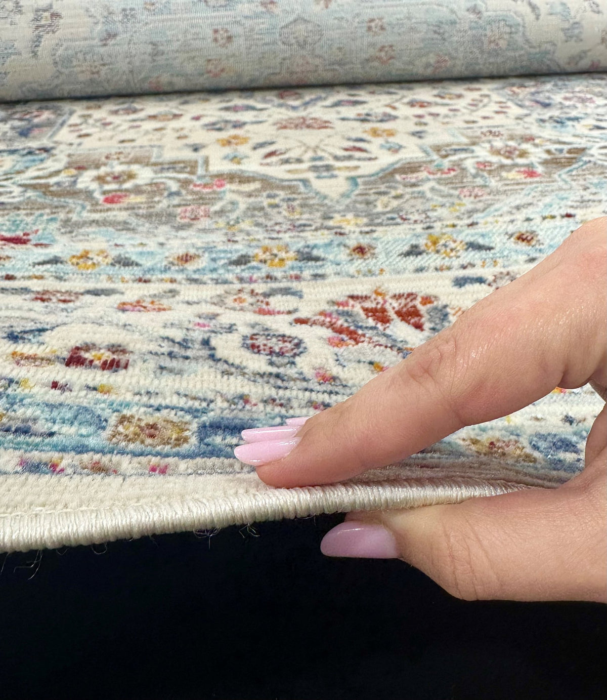 Vintage Kashan VKA 10 Teal rug